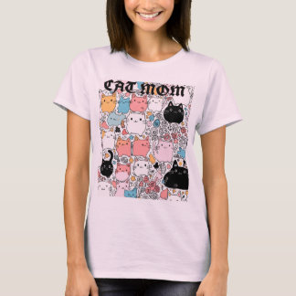 T-shirt cat mom