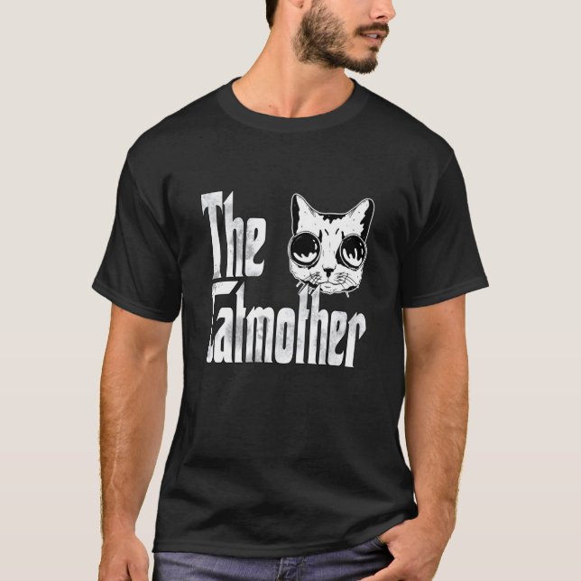 T-shirt Cat Mom Catmother Goggles Cat Mother Kitty Mommy (Devant)
