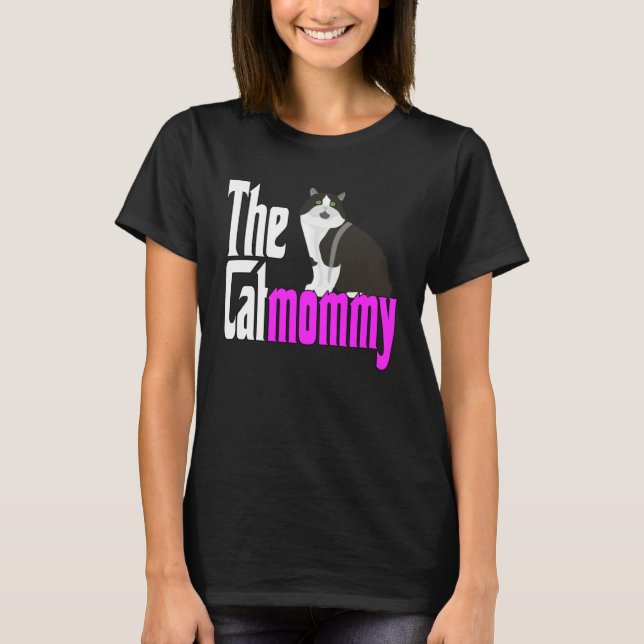 T-shirt Cat Mom The Catmother Crazy Cat Mother Kitty Mommy (Devant)