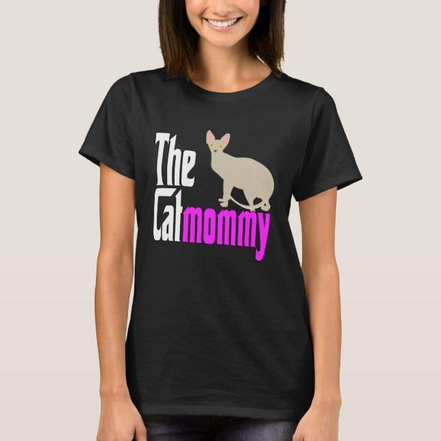 T-shirt Cat Mom The Catmother Crazy Cat Mother Kitty Mommy (Devant)