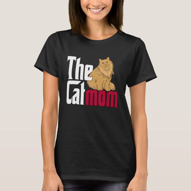 T-shirt Cat Mom The Catmother Crazy Cat Mother Kitty Mommy (Devant)