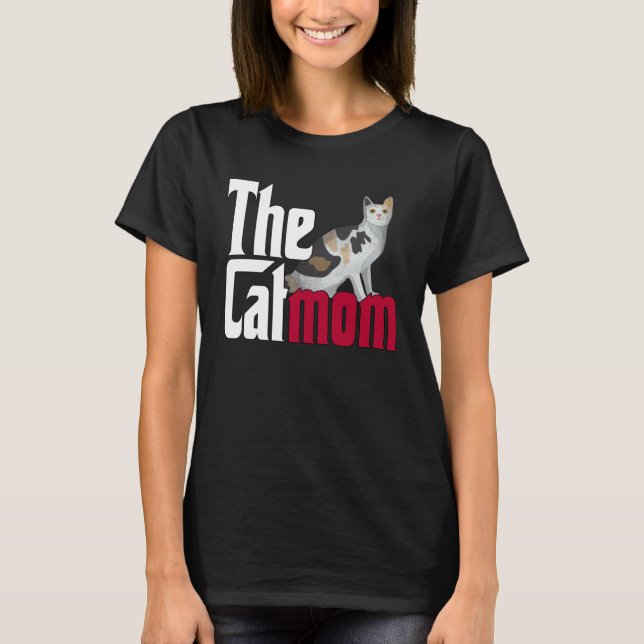 T-shirt Cat Mom The Catmother Crazy Cat Mother Kitty Mommy (Devant)