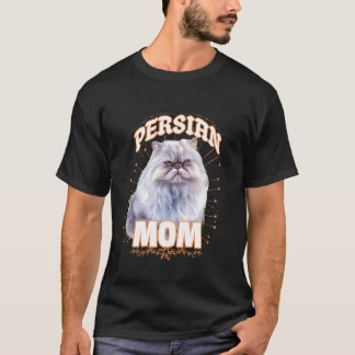 T-shirt Cat Mommy PERSIAN CHAT MOM Amoureux des chats Chat
