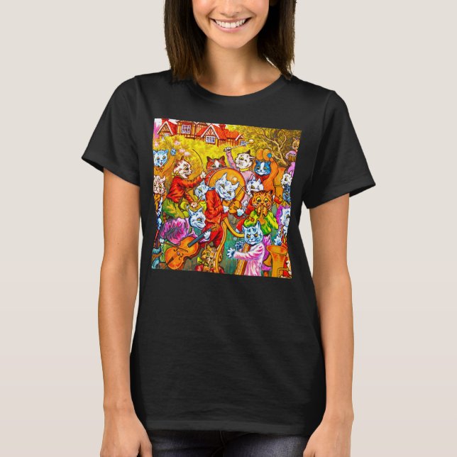 T-shirt Cat Musical Band (Devant)