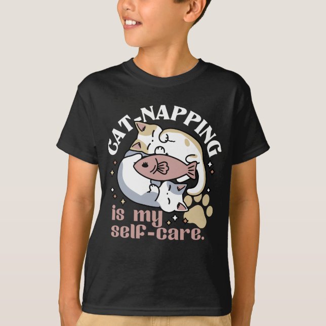 T-shirt Cat-Napping Est Mon Citation De Cat Mignonne D'Aut (Devant)