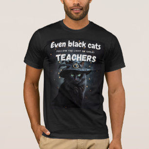 T-shirt Cat noir Halloween Citation d'appréciation de l'en