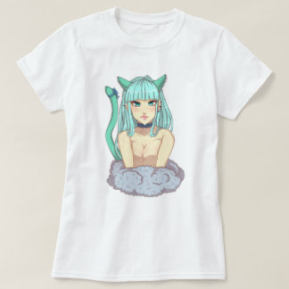 T-shirt Cat Oppai Girl