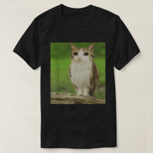 T-shirt Cat Owl Meme Design hybride animal maudit