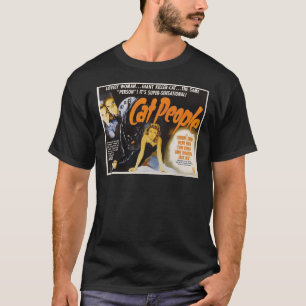 T-shirt Cat People (1942) - Poster de cinéma Vintage Class