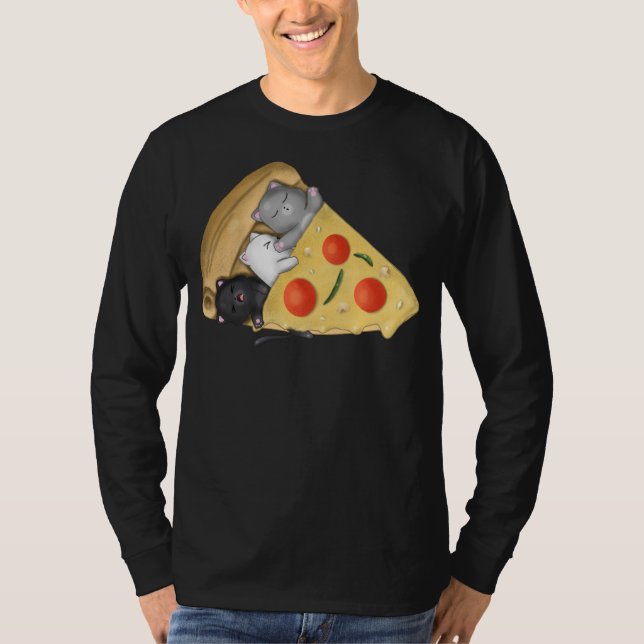 T-shirt Cat pizza (Devant)