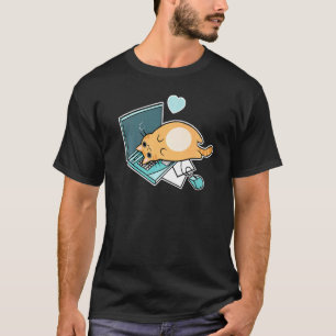 T-shirt Cat pour ordinateur portable Ca Cute