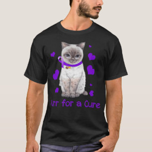 T-shirt Cat Purr mignon cadeau de sensibilisation Alzheime
