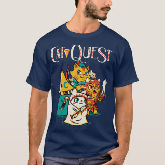 T-shirt Cat Quest RPG Chats jeu vidéo par Tobe Fonseca