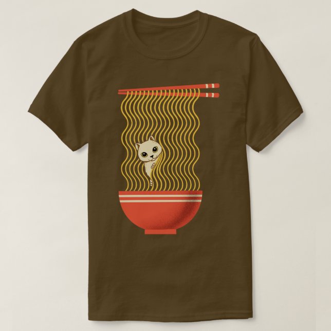 T-shirt Cat Ramen (Design devant)