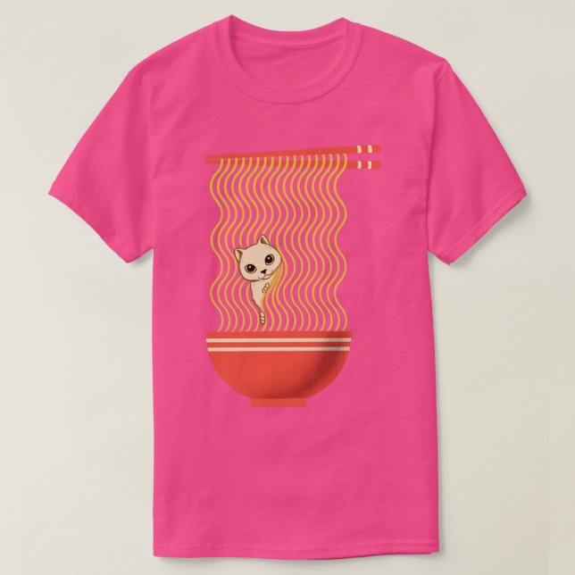 T-shirt Cat Ramen (Design devant)