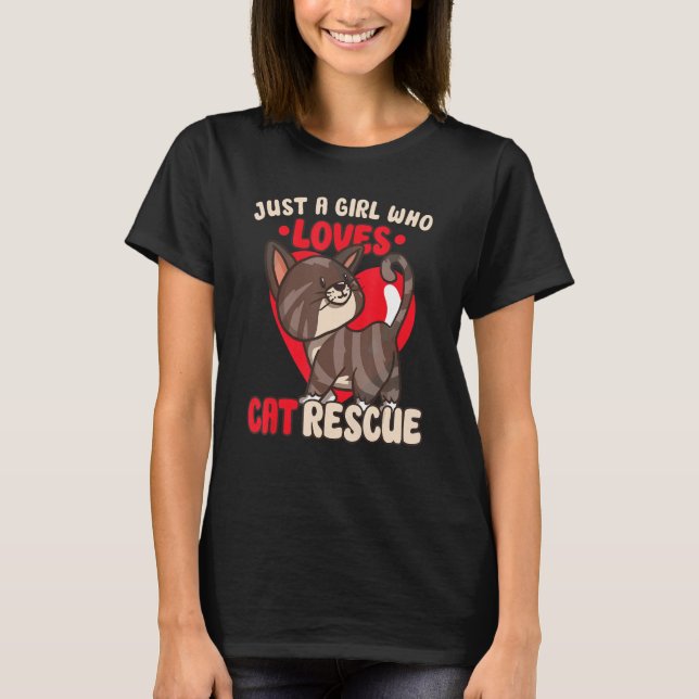 T-SHIRT CAT RESCUE ANIMAL RIGHTS RESCUE CAT ADOPTION 1 (Devant)
