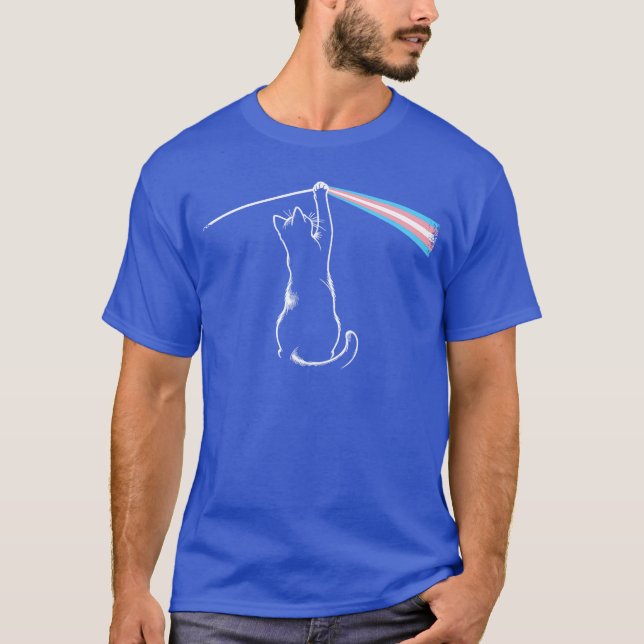 T-shirt Cat Rock Musicrans Pride LGBTransgender Cat Lover  (Devant)
