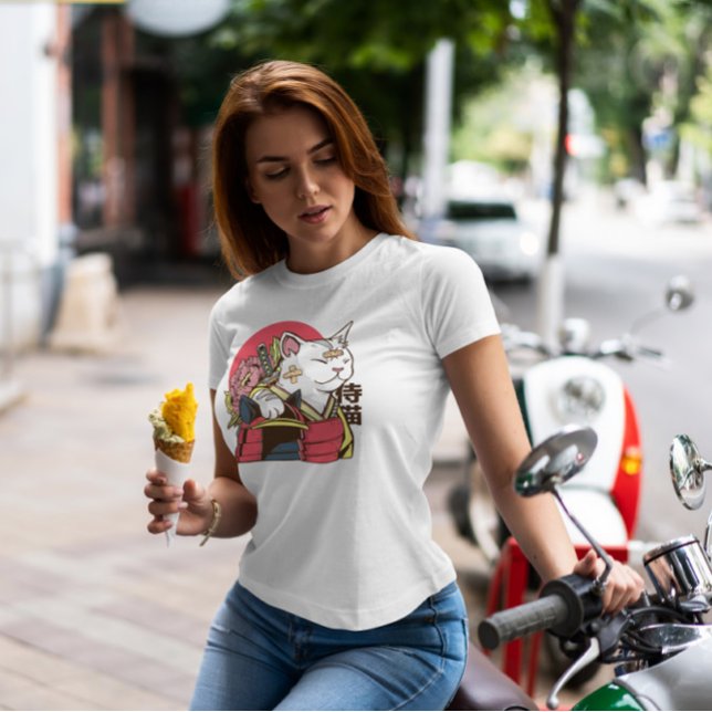 T-shirt Cat Samurai (Créateur téléchargé)