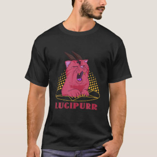 T-shirt Cat satanique Occultisme Hail Lugipurr Santan Cat