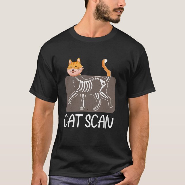 T-shirt Cat Scan Cat X-Ray Cat Radiologie Amoureux de les  (Devant)