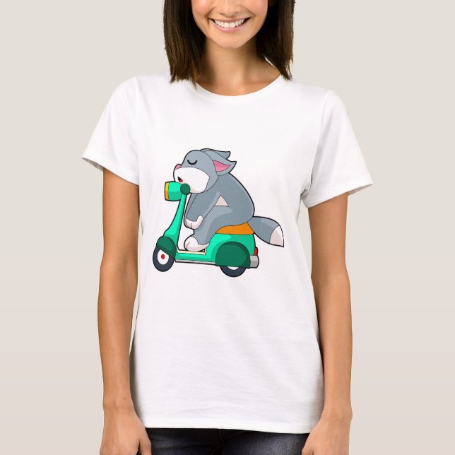 T-shirt Cat Scooter (Devant)
