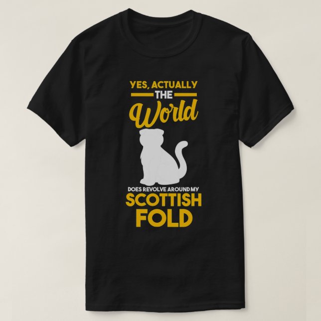 T-shirt Cat Scottish Fold  (Design devant)