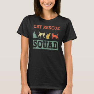 T-shirt Cat Secourt Squad militant des droits des animaux