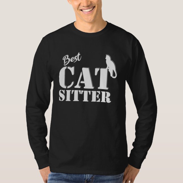 T-shirt cat sitter thank you (Devant)