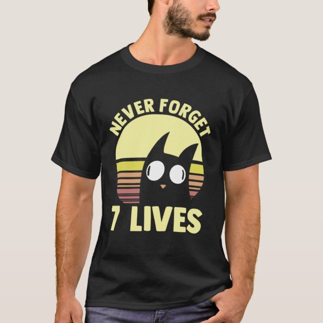 T-shirt Cat Stoic Gothic Philosopher Idea I Never Forget S (Devant)