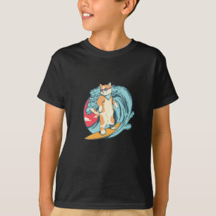 T-shirt Cat Surf
