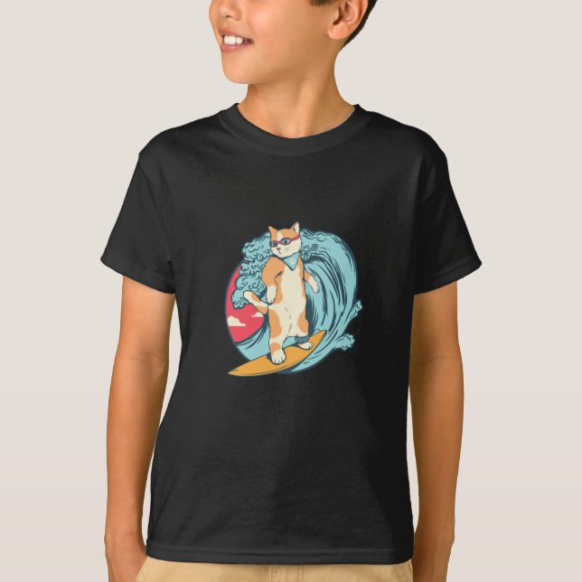 T-shirt Cat Surf (Devant)