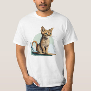 T-shirt Cat Surfing