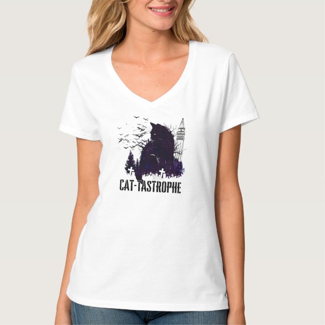 T-shirt Cat-tastrophe - Un conte gothique.w (Devant)