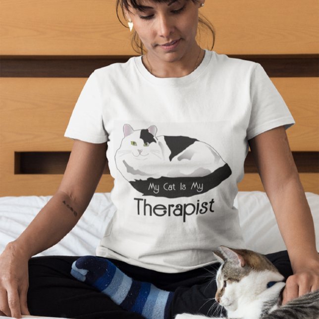 T-shirt Cat Therapist - citation drôle (Créateur téléchargé)