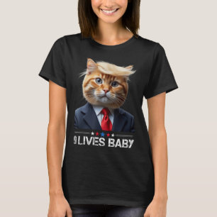 T-shirt Cat Trump 9 Lives Baby