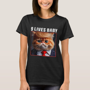 T-shirt Cat Trump 9 Vit Bébé _1