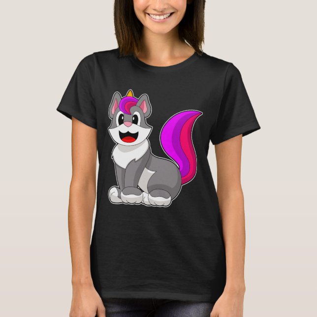 T-shirt Cat Unicorn (Devant)