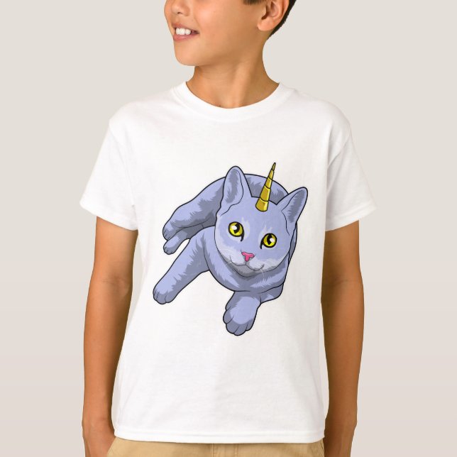T-shirt Cat Unicorn (Devant)