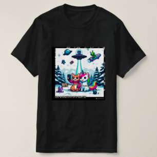 T-shirt Cat & Unicorn OVNI Selfie: Big Meeting #1