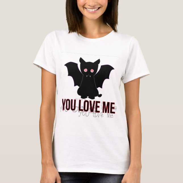 T-shirt Cat Vam Pirin : You Love Moi (Devant)