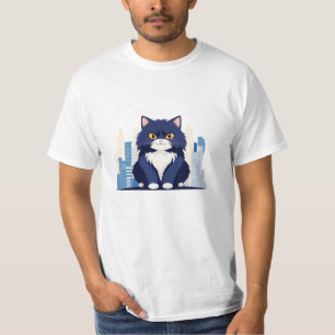 T-shirt Cat Vector Art Animal Moderne Urbain Graphique Vil