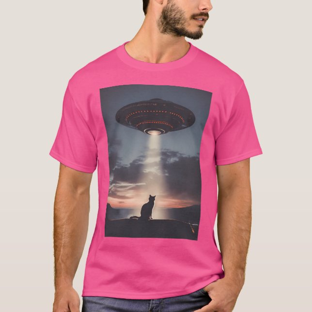 T-shirt Cat Vs Ufo (Devant)