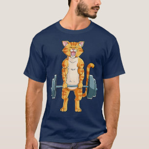 T-shirt Cat Weightlifting Powerlifting Deadlift Fitness Gy