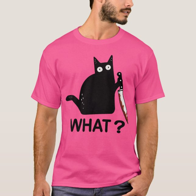 T-shirt Cat What boy (Devant)