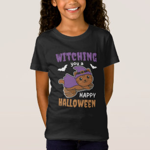 T-Shirt Cat Witch Witching You A Happy Halloween