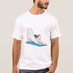 T-shirt Cat Yoga Méditation Fitness