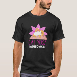 T-shirt Cat Yoga Nameowste Namaste Funny Yoga Méditation Y