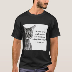 T-shirt Cat Zen Master Eckhart Tolle