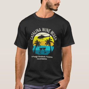 T-shirt Cata lina Vin Mixer Party Long Manche T Chemise