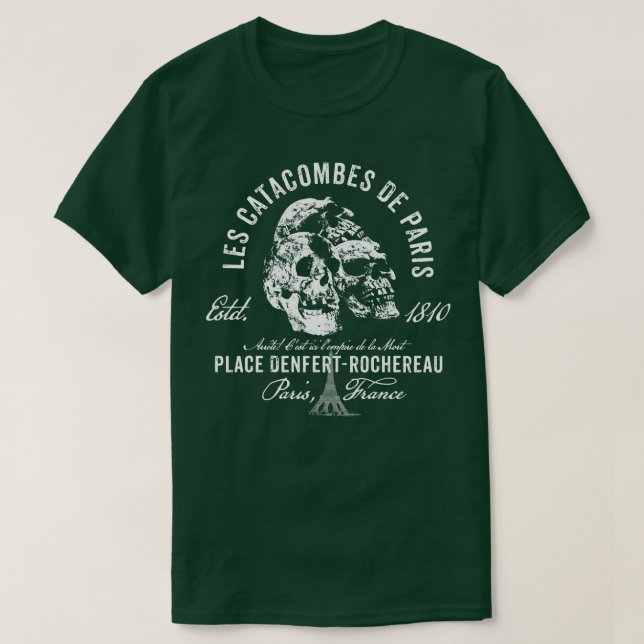 T-shirt Catacombes de Paris (Design devant)